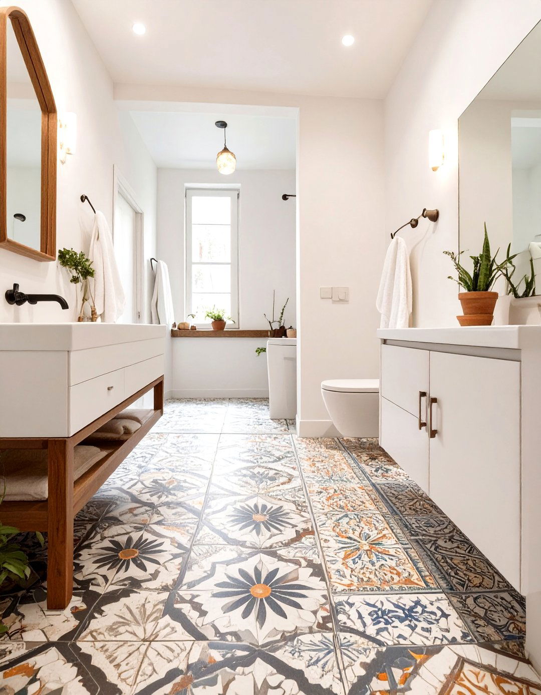 Patterned Tile Bathroom Floors - 30 bathroom floors ideas