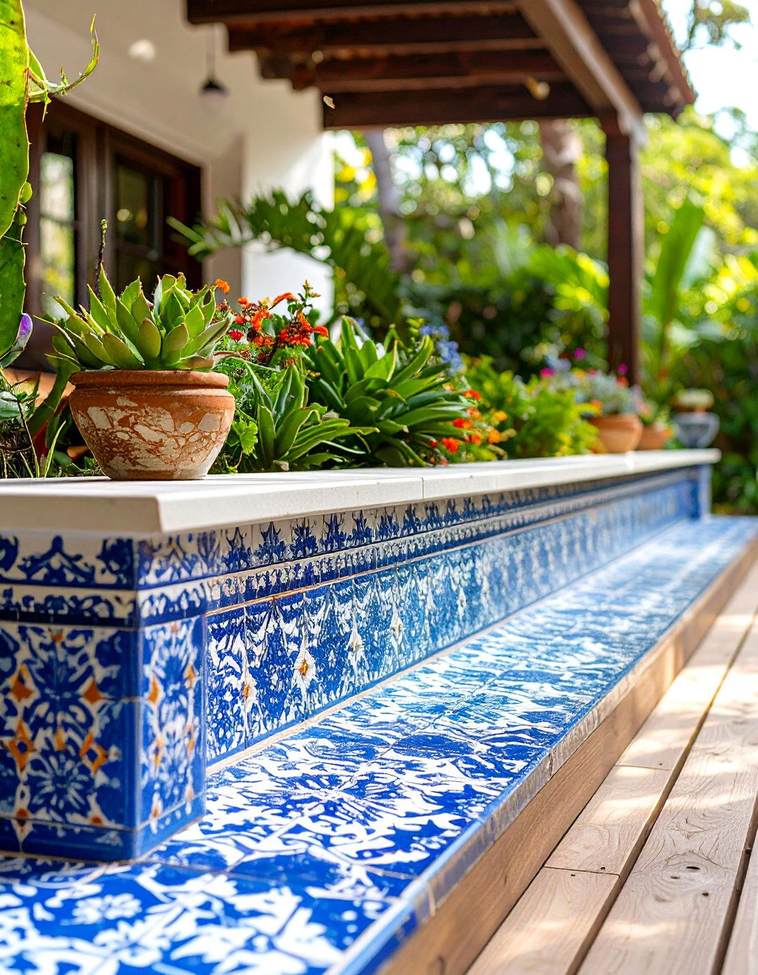 Patterned Tile Fascia - 30 deck fascia ideas