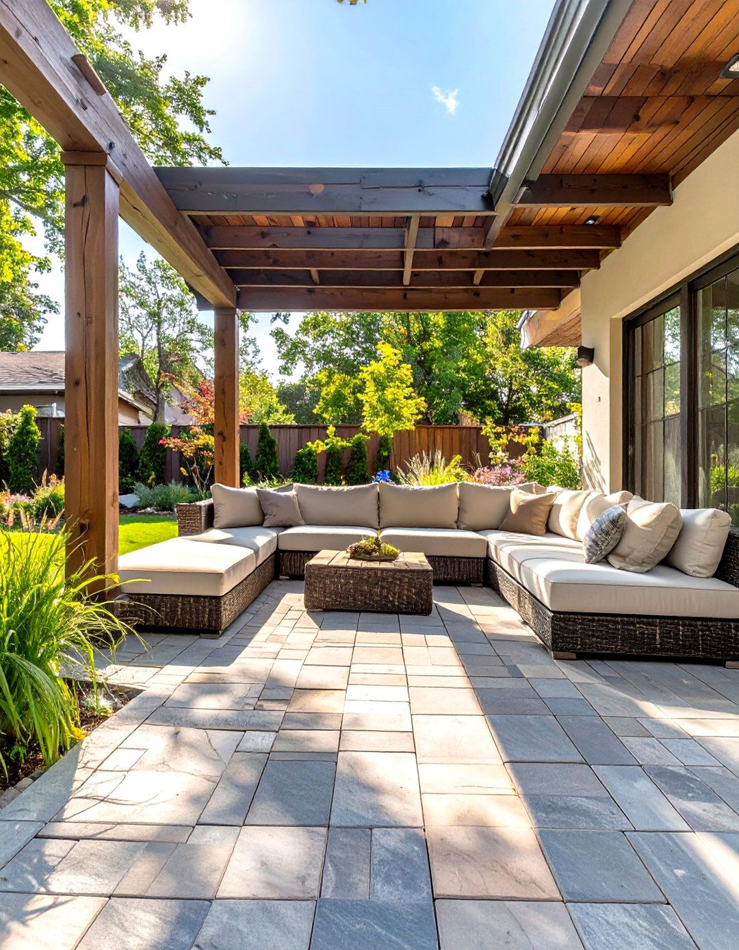 Paver Patio Under a Deck - 30 simple paver patio ideas