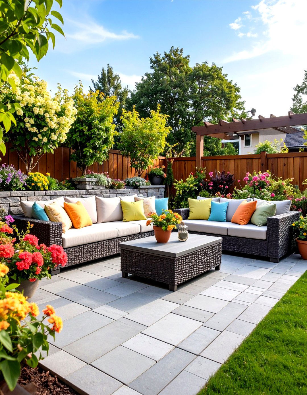 30 Stunning Patio Ideas with Pavers for a New Look - We Love Home Blog