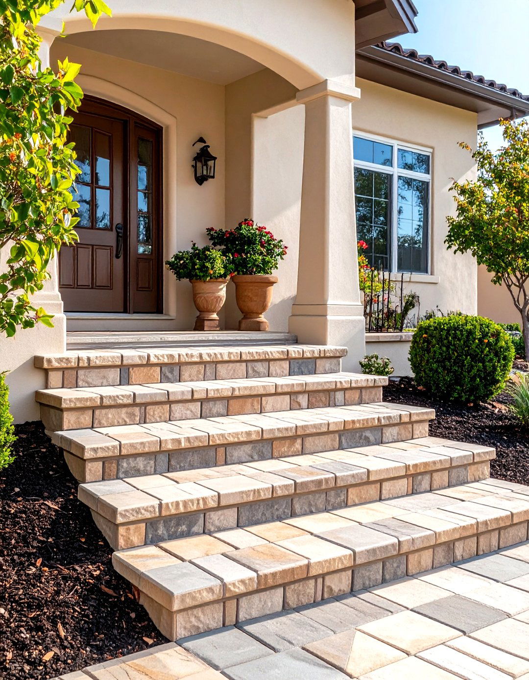 Paver Porch Steps - 30 porch steps ideas