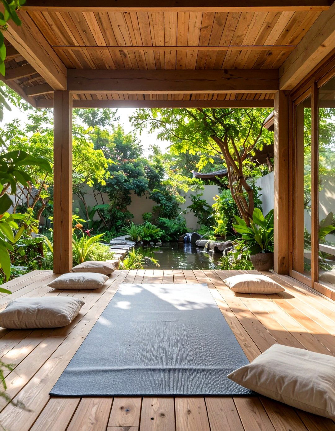 Peaceful Yoga and Meditation Porch - 30 back porch designs