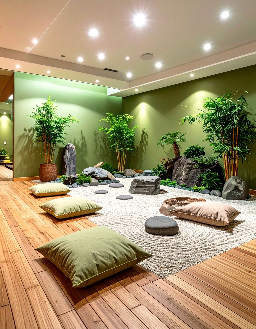 Peaceful Zen Meditation Space - 30 basement decorating ideas