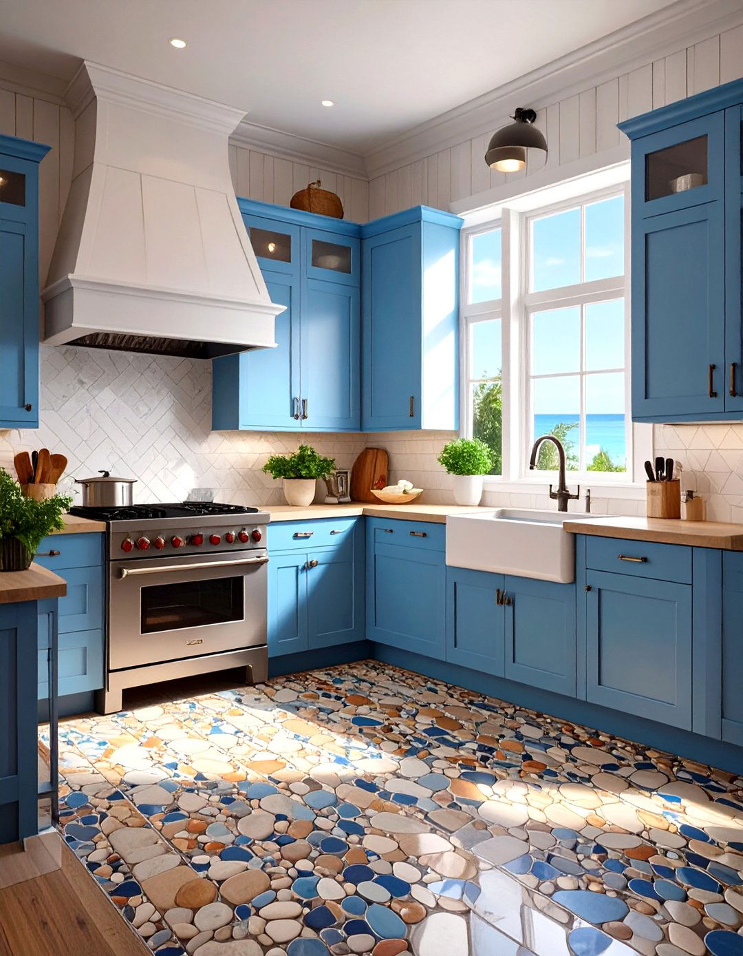 Pebble Effect Vinyl Flooring - 30 vinyl kitchen flooring ideas