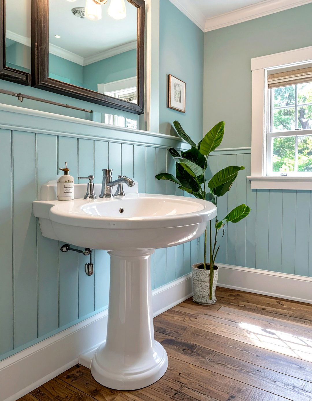Pedestal Sink Design - 30 small bathroom decor ideas