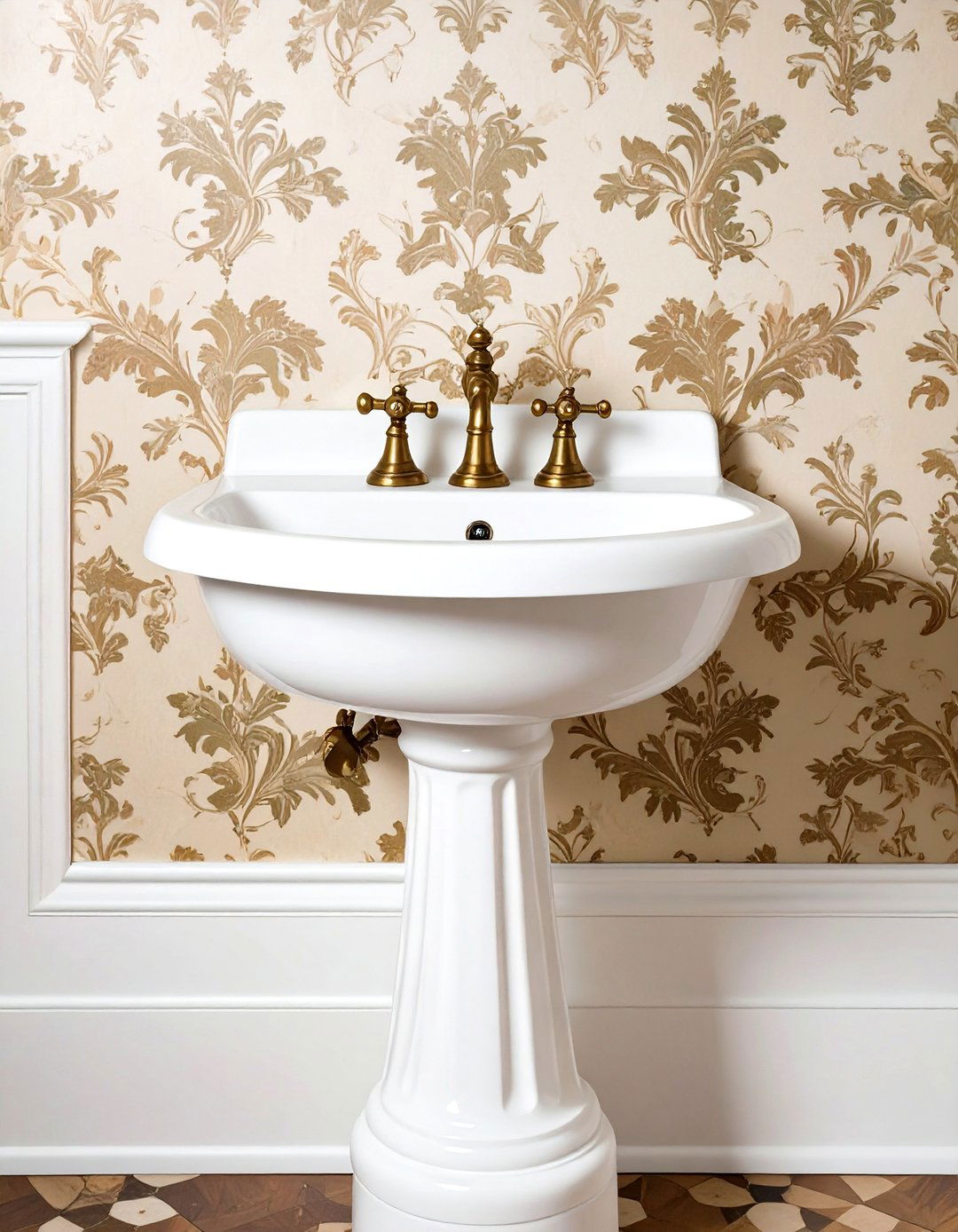 Pedestal Sink Vanity - 30 victorian bathroom ideas