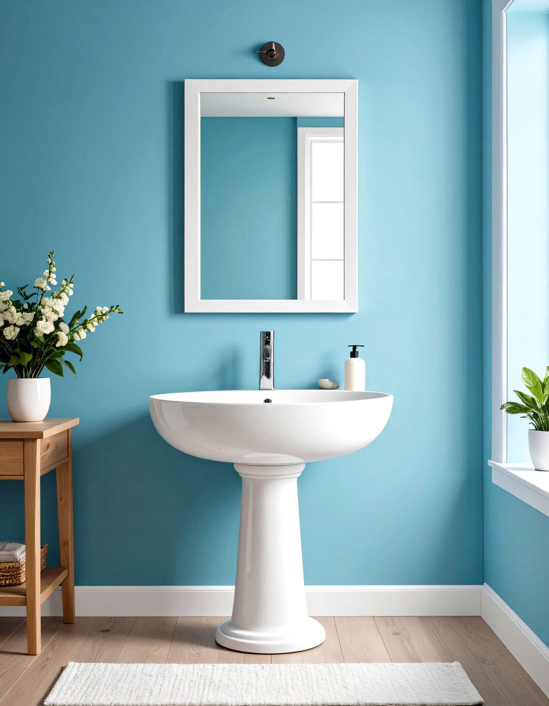 Pedestal Sink for a Classic Look - 30 remodel small bathroom ideas