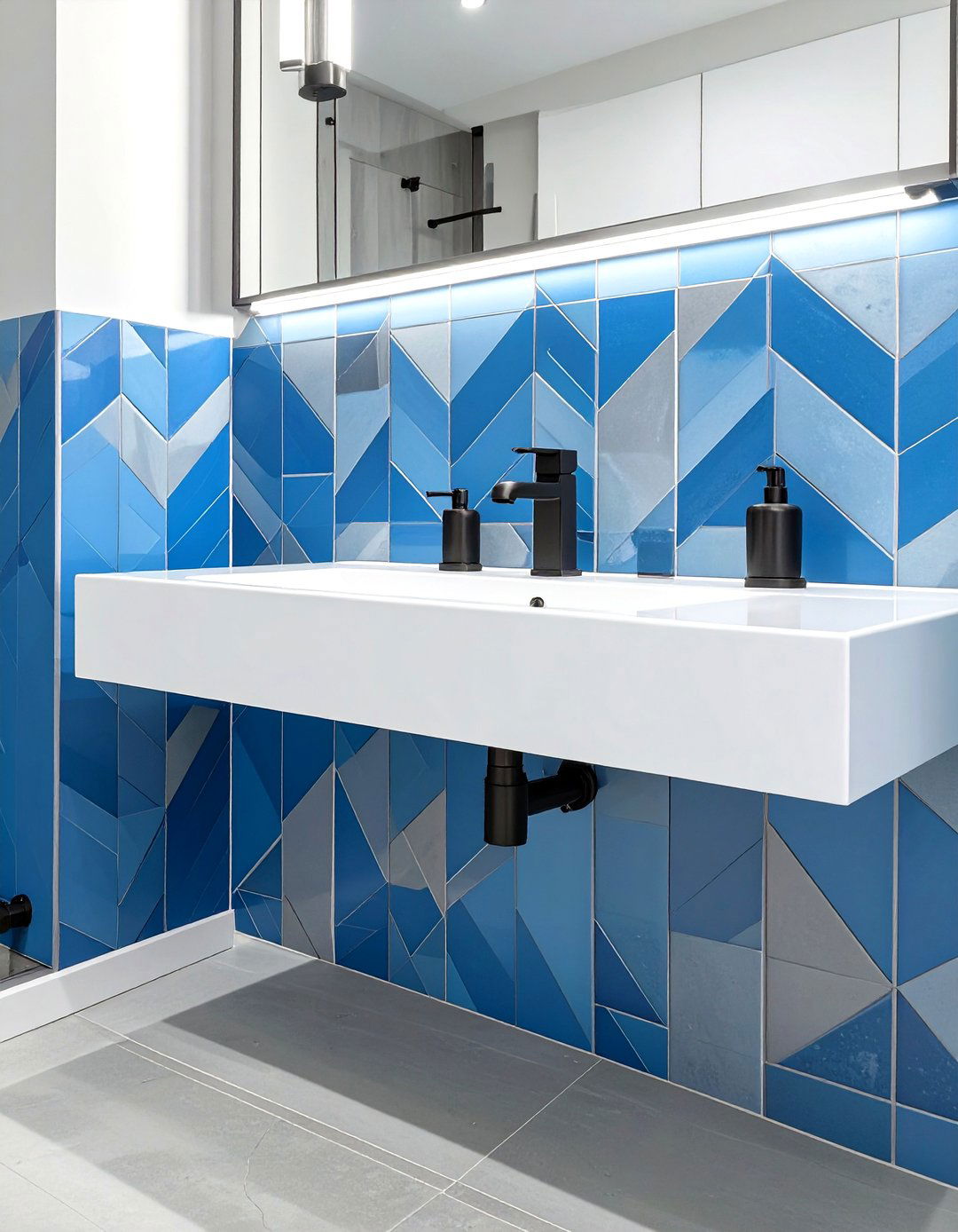 Peel and Stick Tile Bathroom Backsplash - 30 cheap bathroom backsplash ideas
