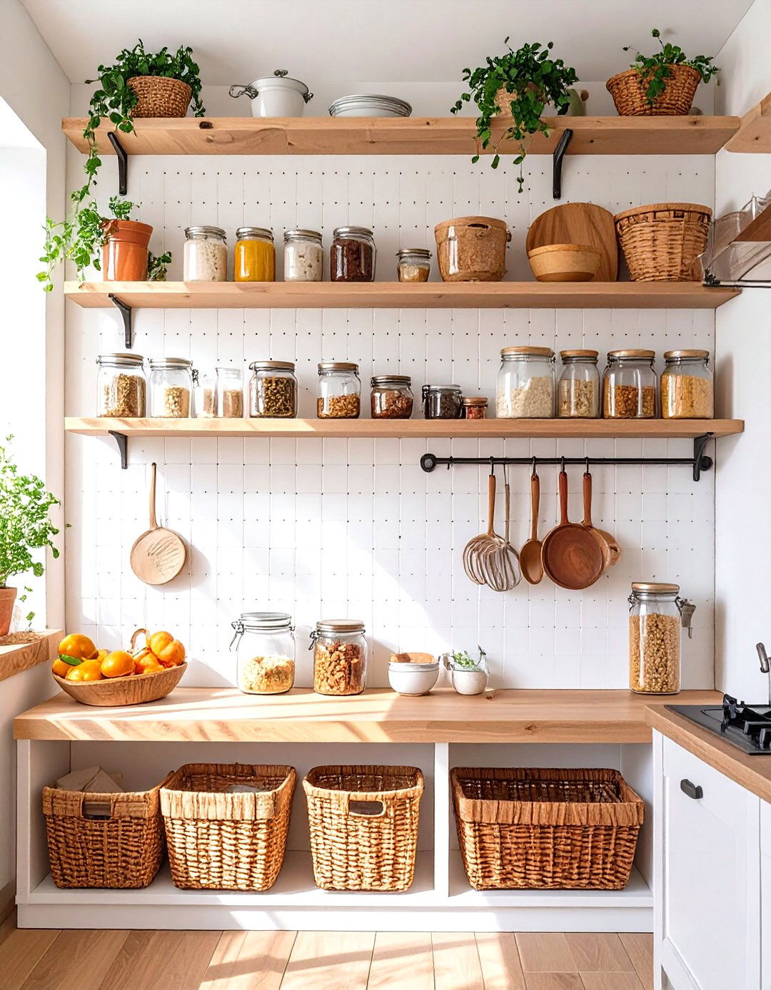 Pegboard Wall Organizer Small Pantry - 30 small kitchen small pantry ideas