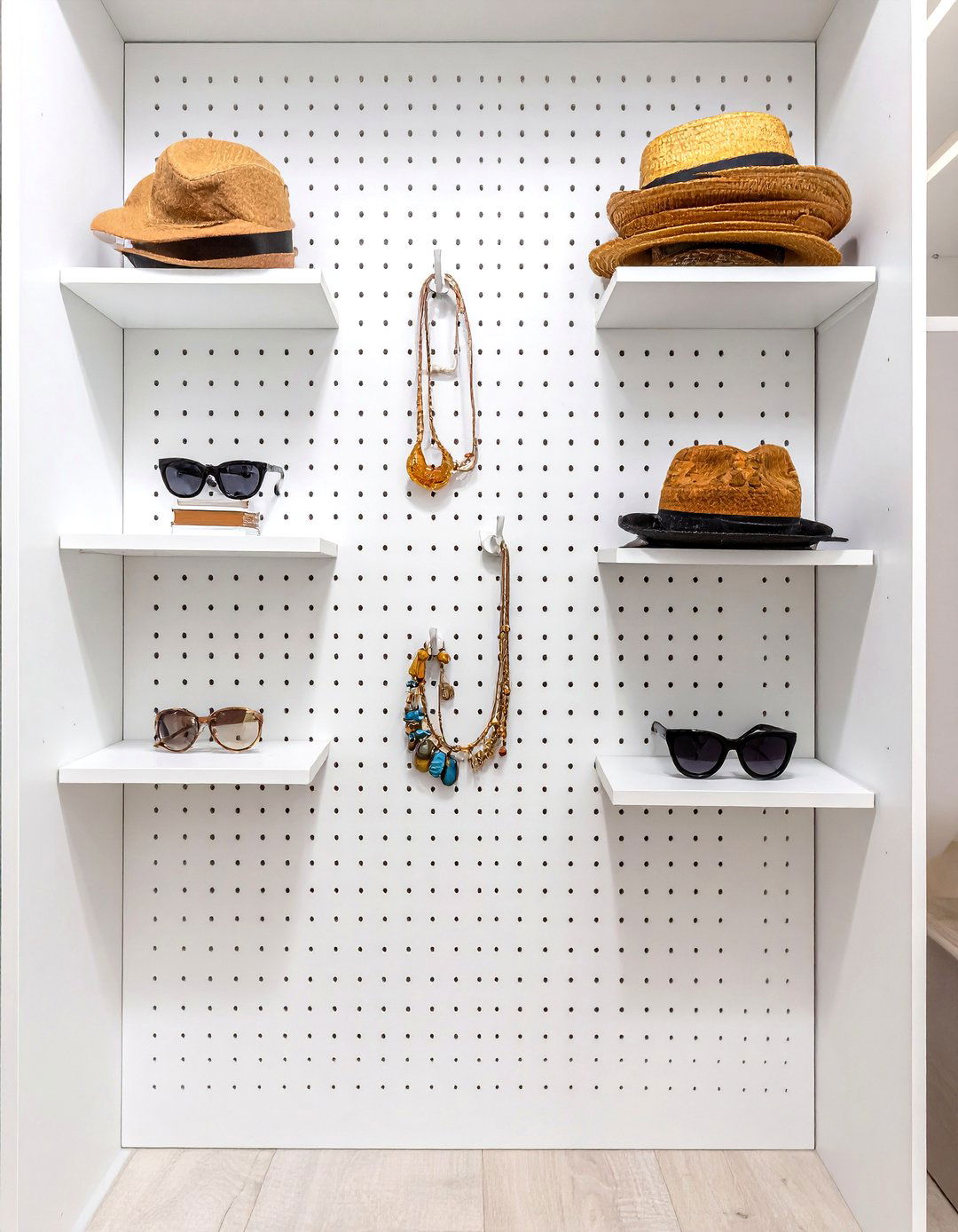Pegboard Wall for Customizable Storage - 30 walk in closet organization ideas