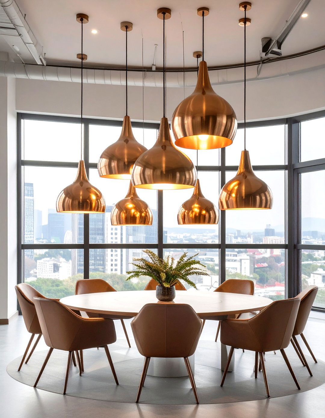 Pendant Cluster Compositions - 30 office lighting ideas