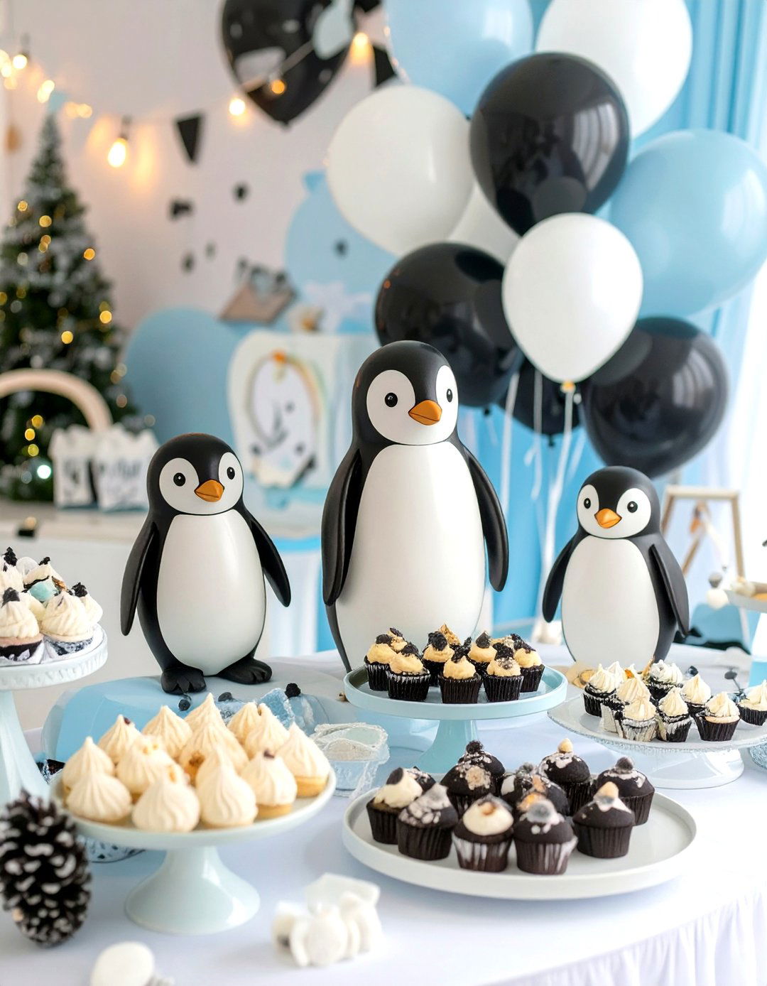 Penguin Party Baby Shower - 30 winter baby shower ideas
