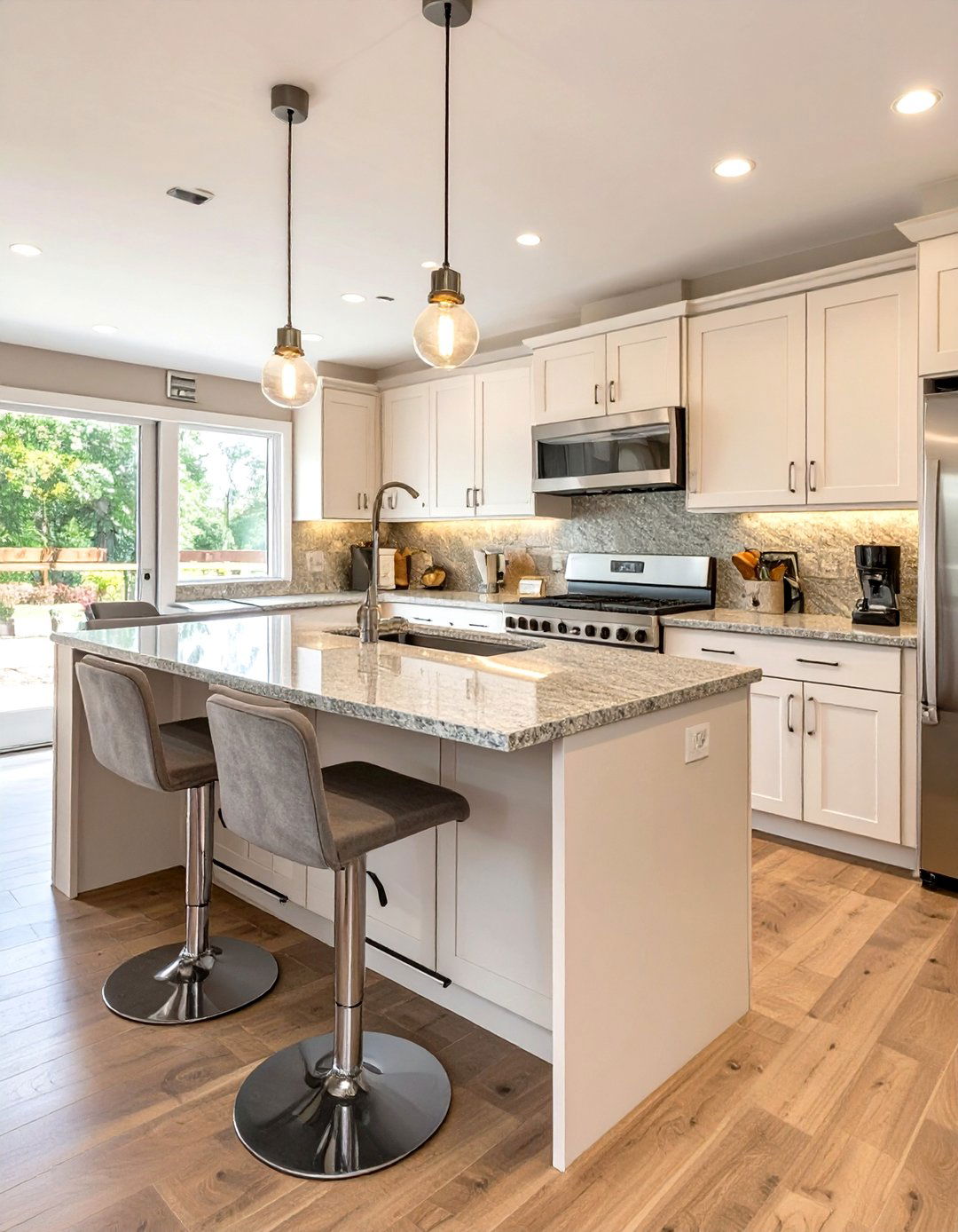 Peninsula Kitchen for Extra Seating - 30 mobile home kitchen ideas