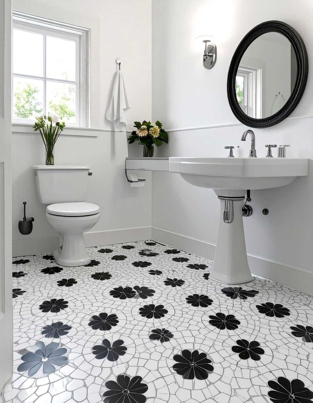 Penny Round Bathroom Tiles - 30 bathroom tiles ideas
