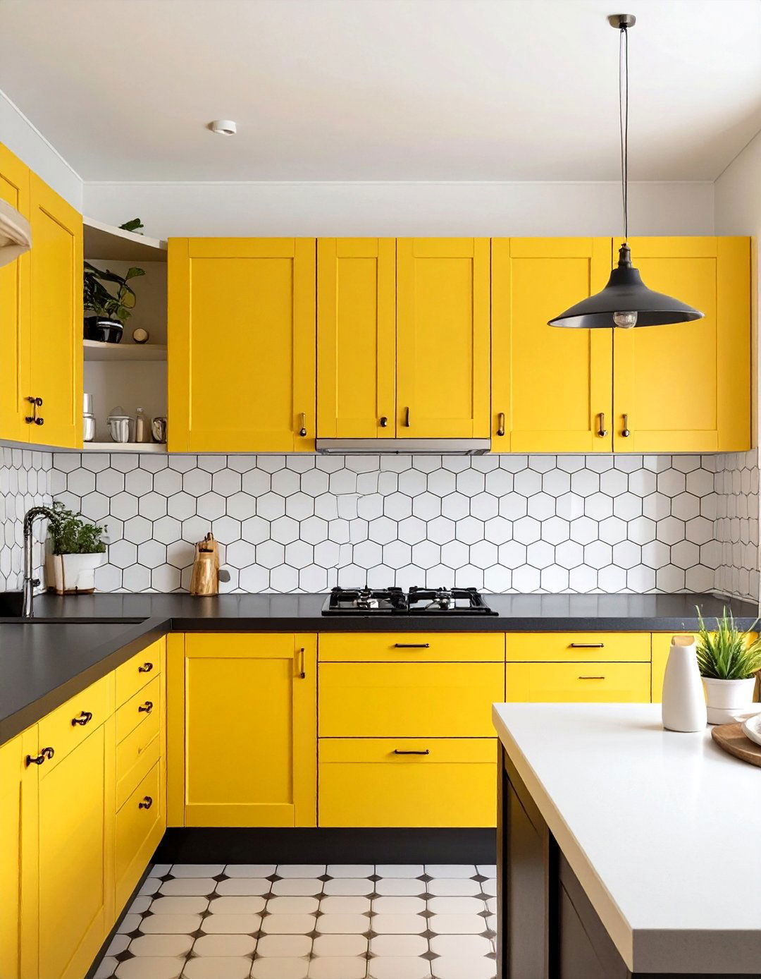 Penny Round Tile Backsplash - 30 backsplash designs