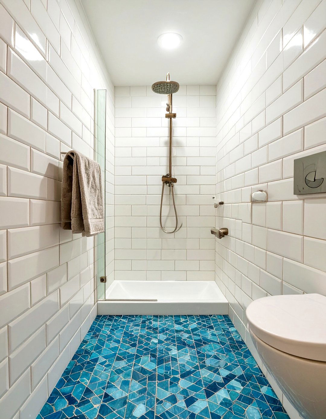Penny Tile Small Shower - 30 small shower ideas