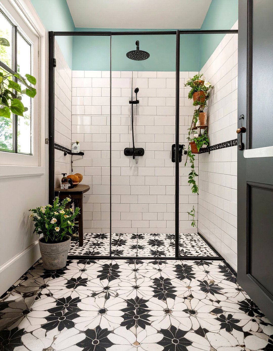 Penny Tile Small Walk In Shower Floor - 30 small walk in shower ideas