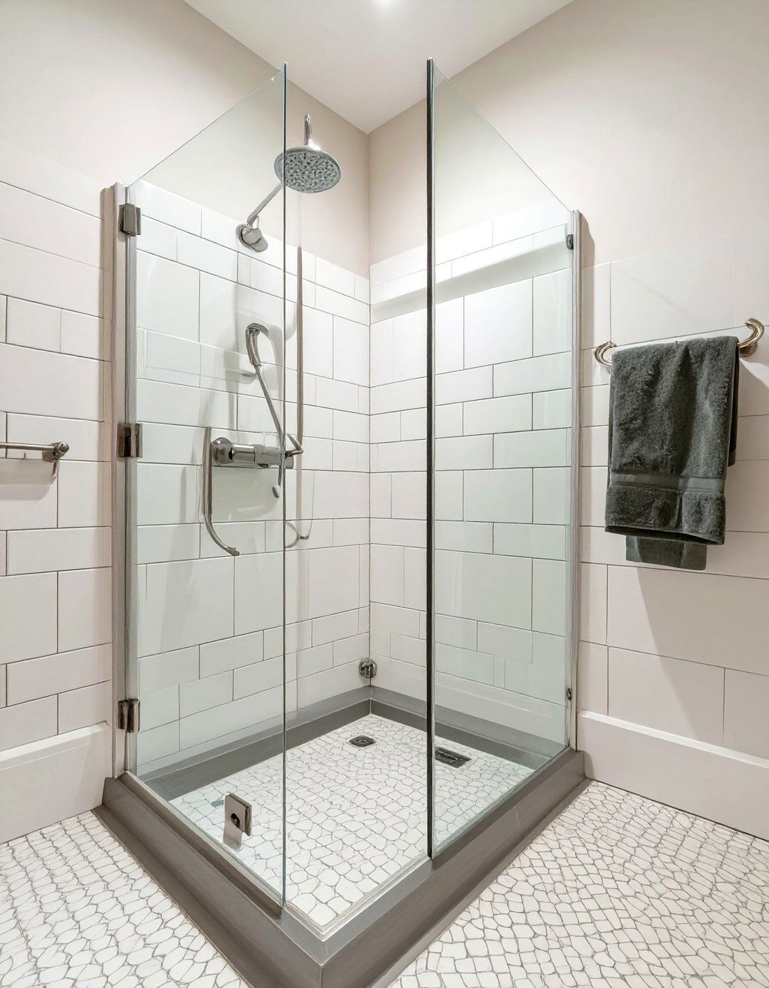 Penny Tile Walk In Shower - 30 master bathroom walk in shower tile ideas