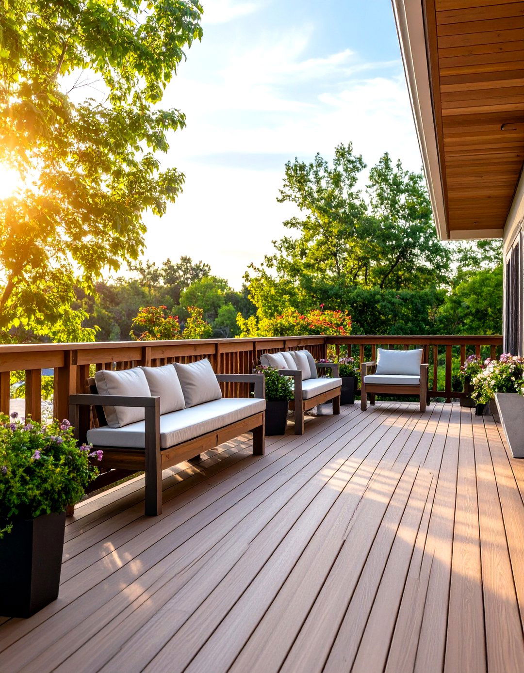 Perforated Metal Panel Deck Railing - 30 deck rail ideas