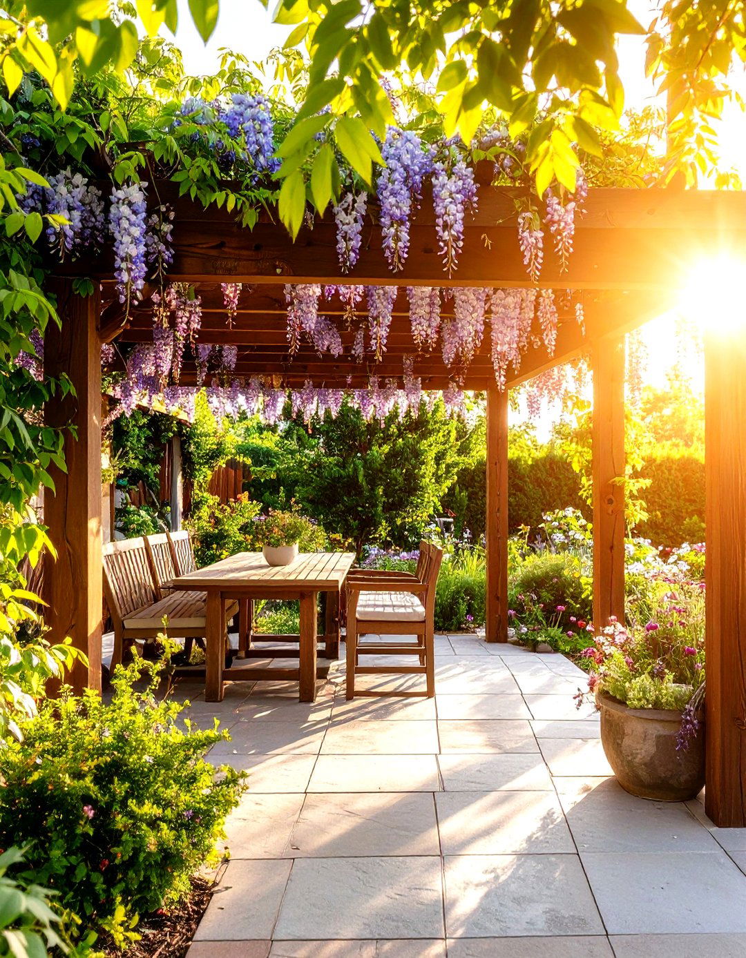Pergola with Climbing Vines - 30 pergola backyard patio ideas