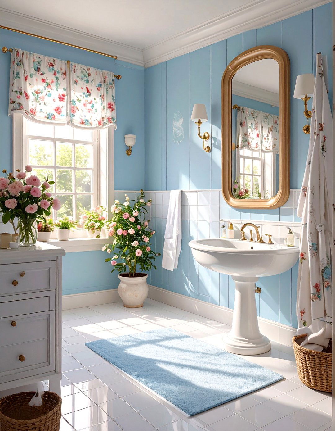Periwinkle Blue Bathroom - 30 bathroom paint ideas