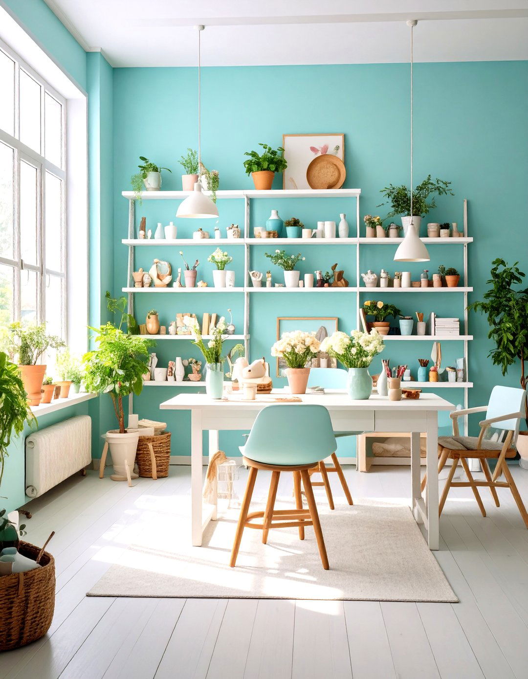 Periwinkle Blue Creative Studio - 30 interior paint color ideas