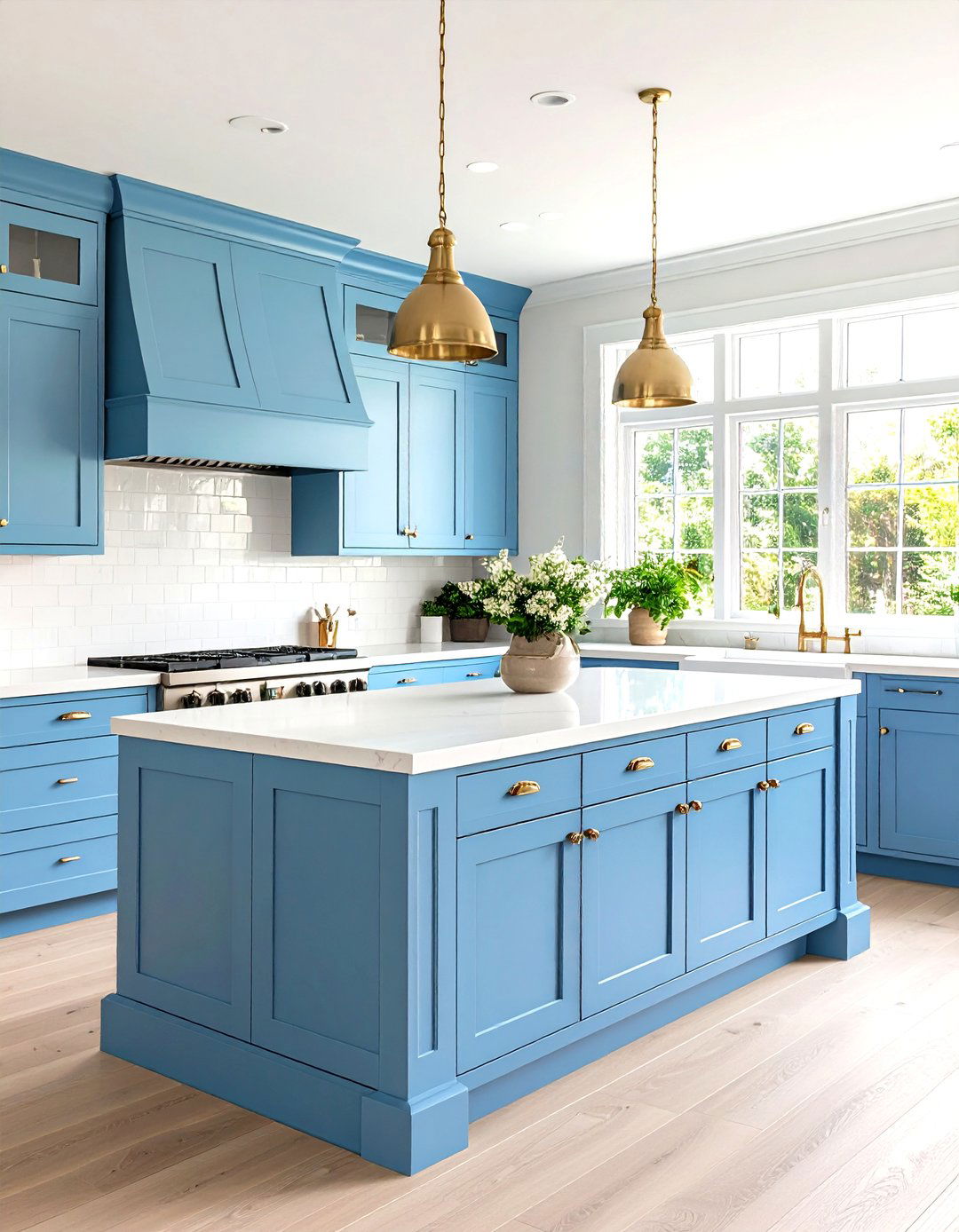 Periwinkle Blue Kitchen Cabinets - 30 kitchen cabinet paint ideas
