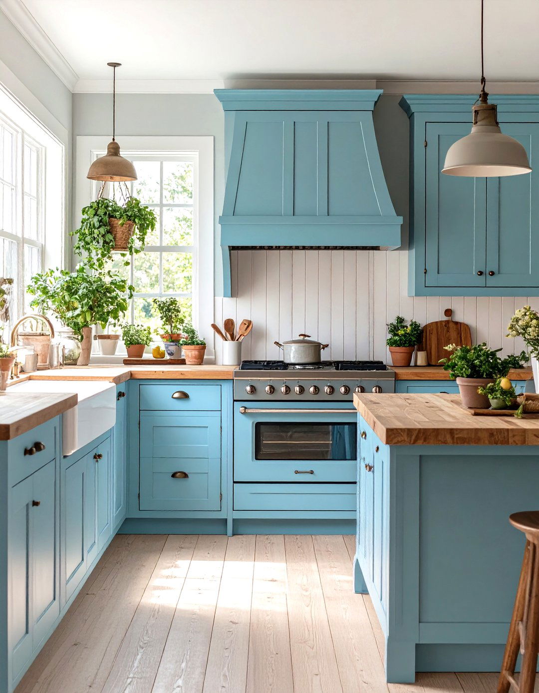 Periwinkle Blue Kitchen Cabinets - 30 kitchen cabinet colors ideas
