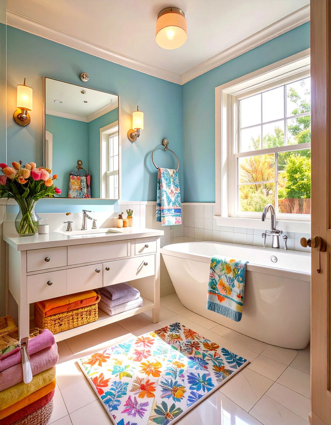 30 Small Bathroom Paint Ideas to Brighten Your Space - We Love Home Blog