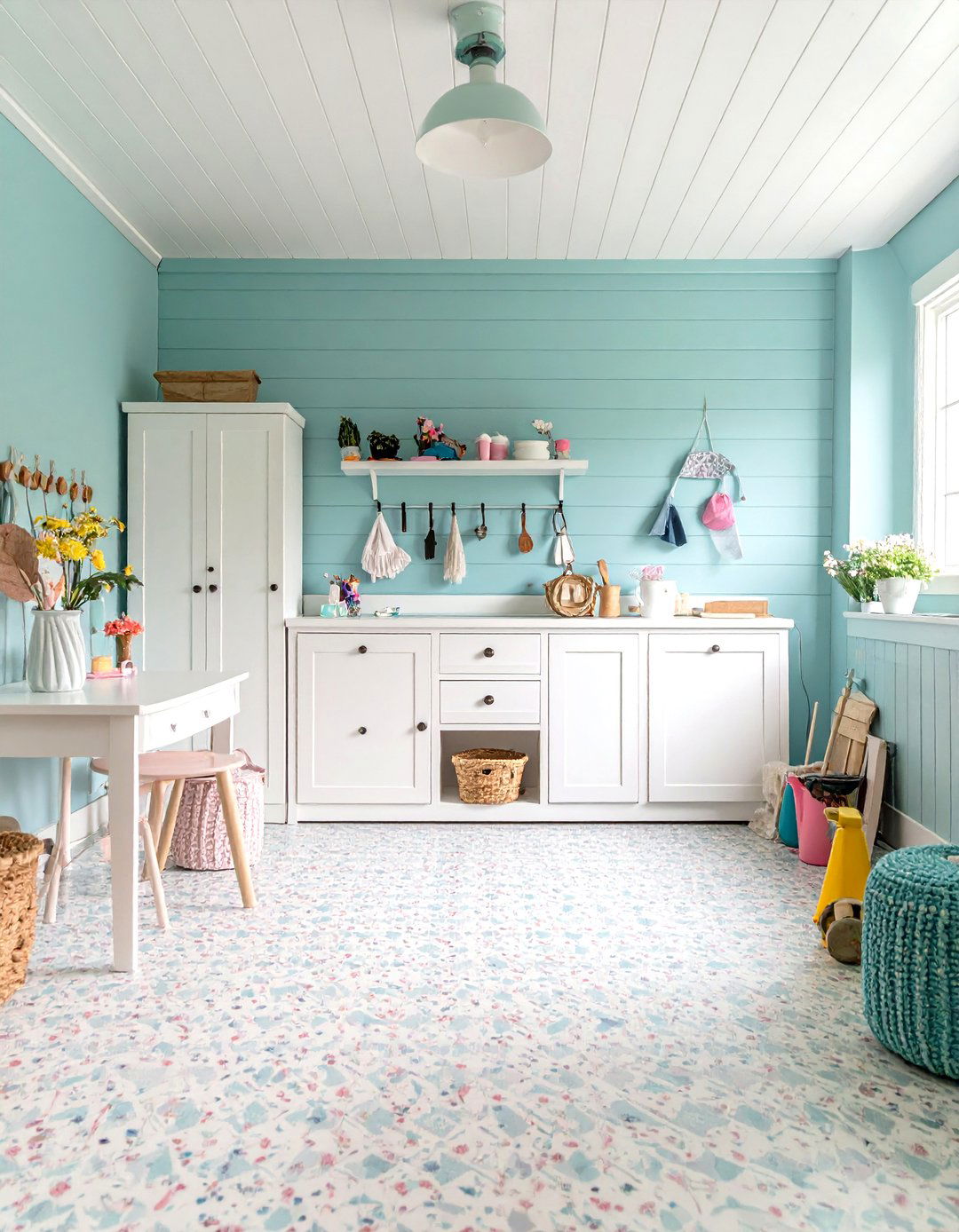 Periwinkle for a Playful Space - 30 garage paint color ideas