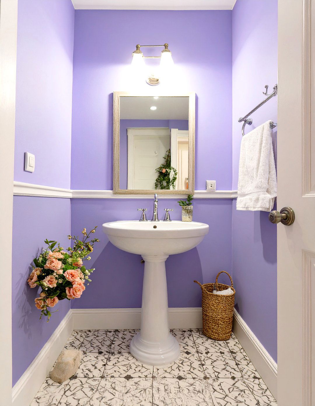 Periwinkle for a Playful Youthful Charm - 30 small bathroom bathroom color ideas