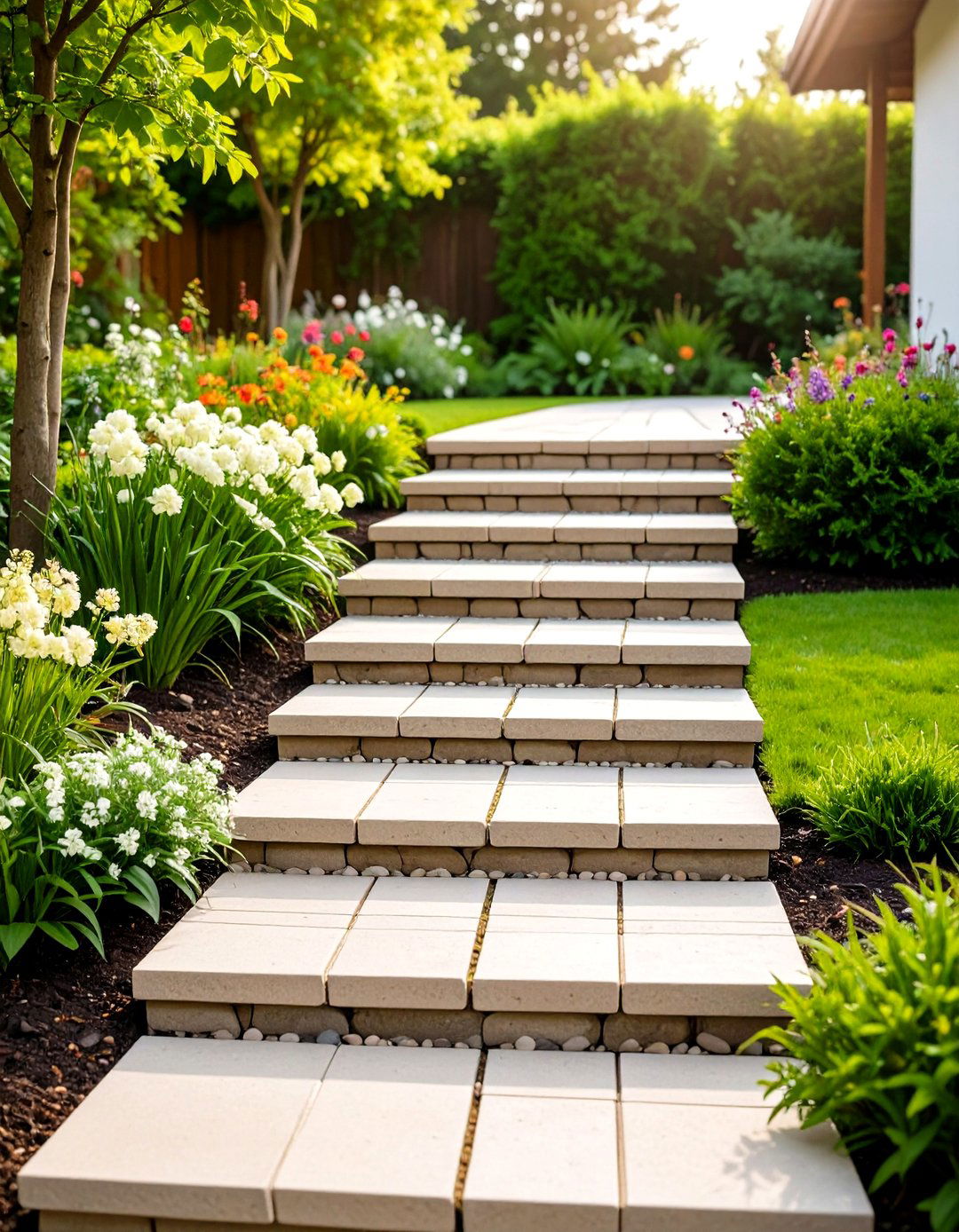30 Patio Steps Ideas for a Beautiful Yard Entrance - We Love Home Blog