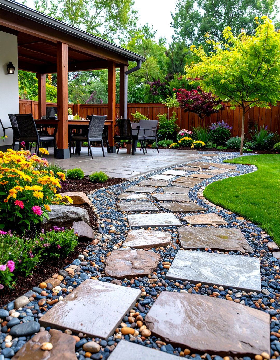 Permeable Paver System - 30 backyard floor ideas
