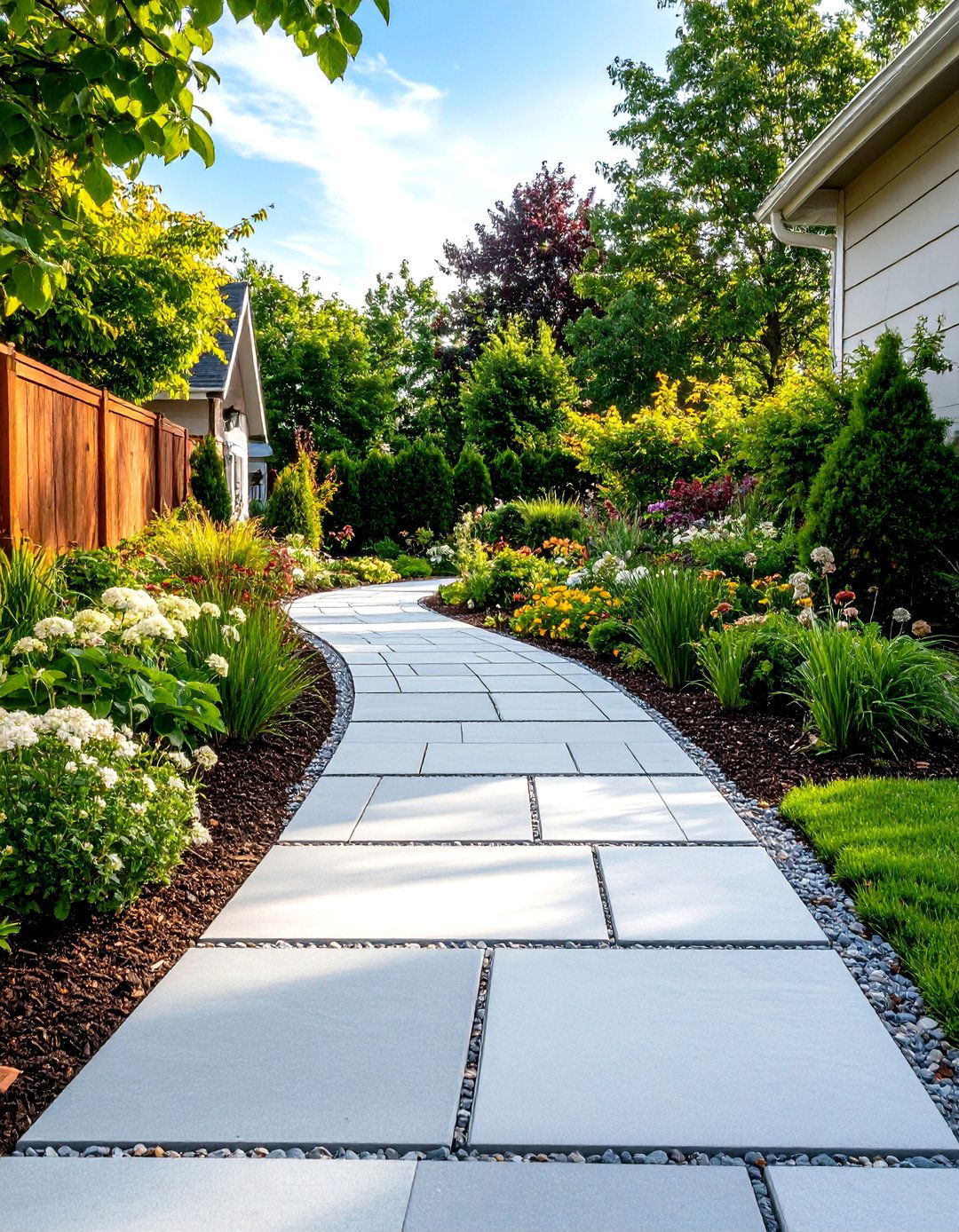 Permeable Paver Walkway - 30 front yard walkway ideas