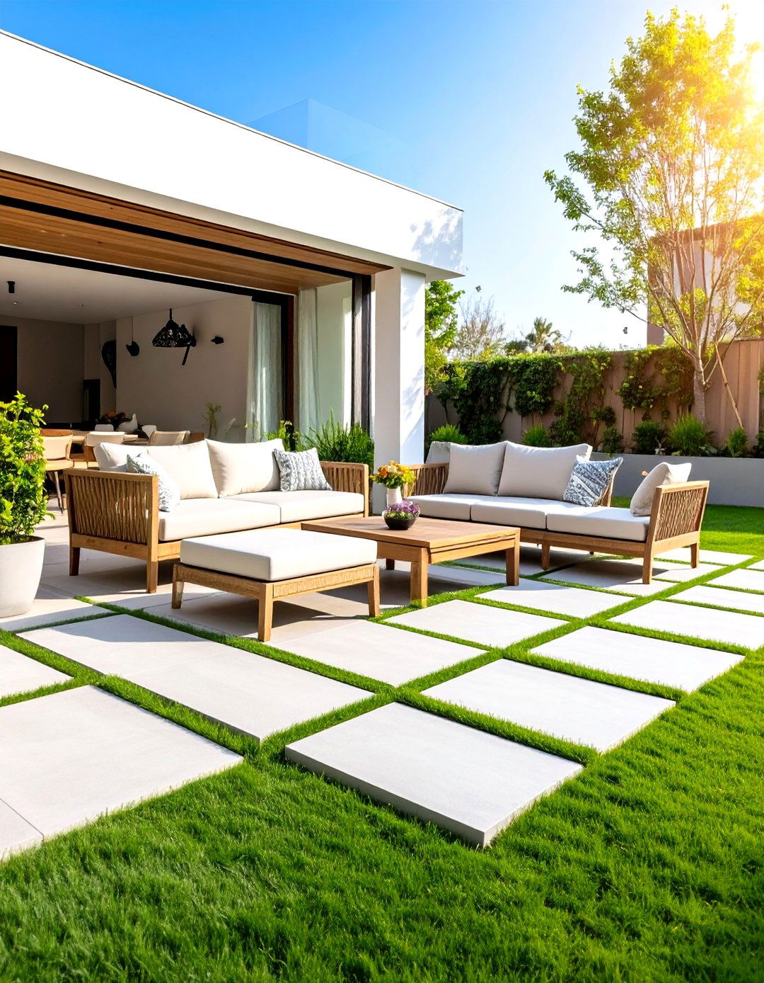 Permeable Turf Grid Patio Pavers - 30 patio pavers ideas