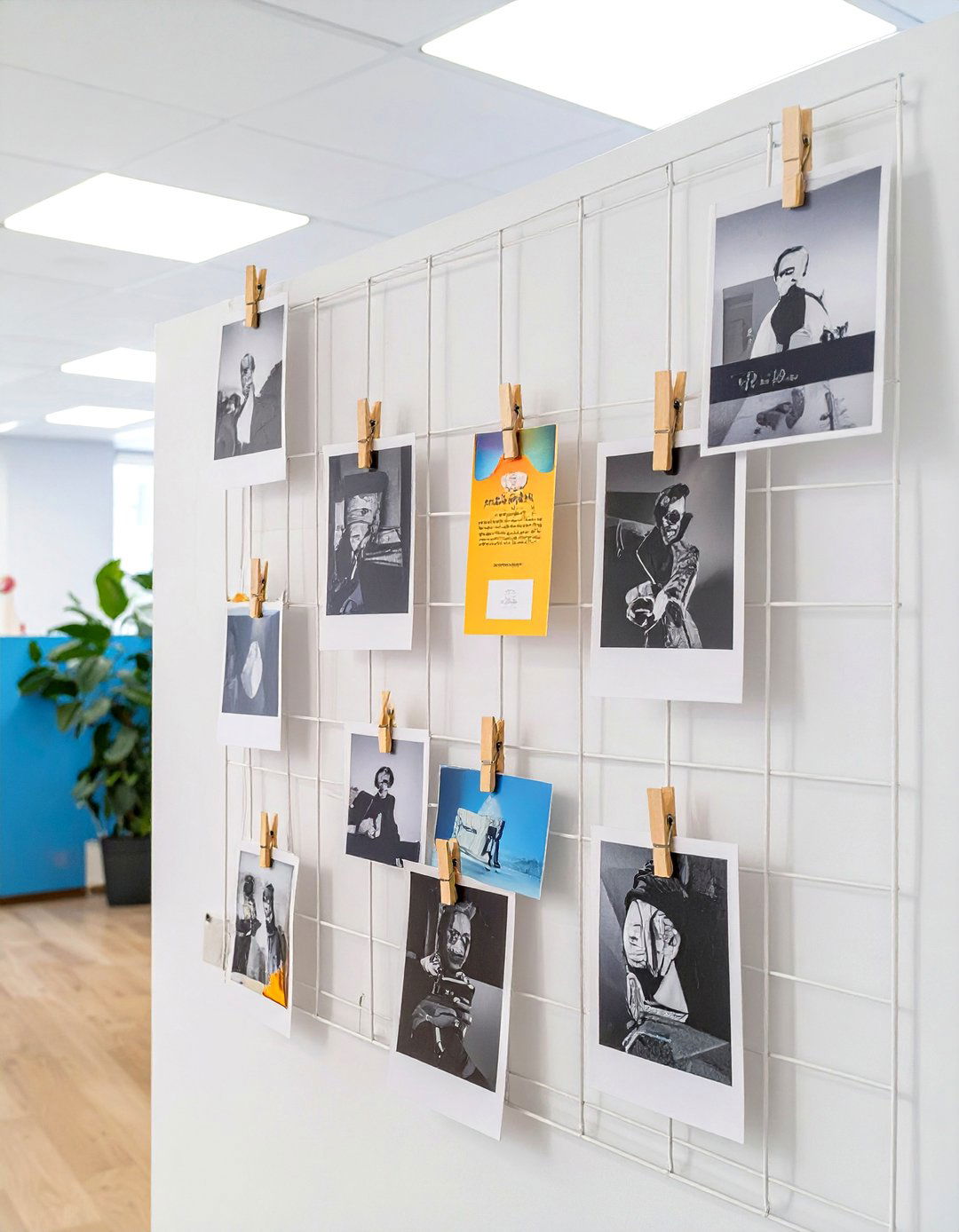 Personal Photo Gallery Wall - 30 small office cubicle decoration ideas