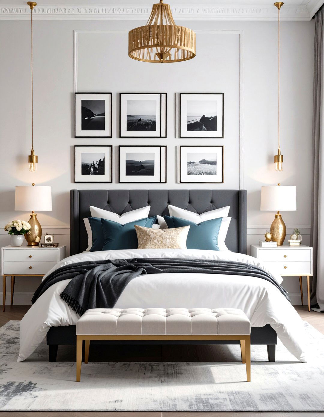 Personalized Artwork and Photos - 30 romantic bedroom ideas