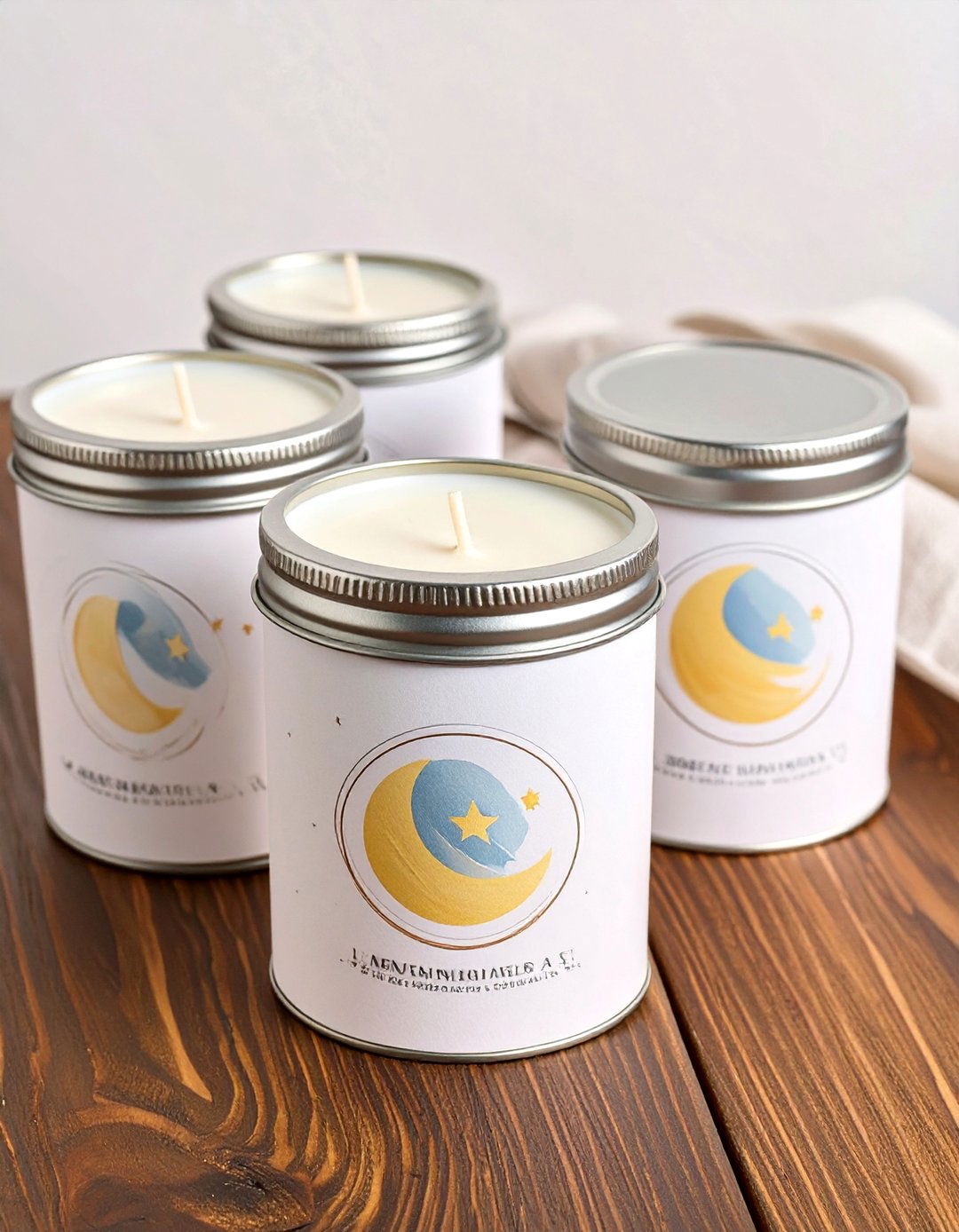 Personalized Candle Tin Favors - 30 baby shower favor ideas