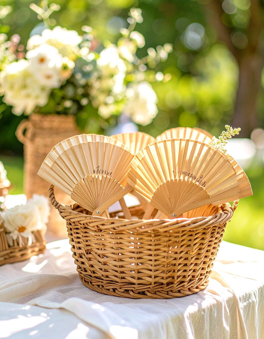 Personalized Hand Fans - 30 baby shower favors ideas