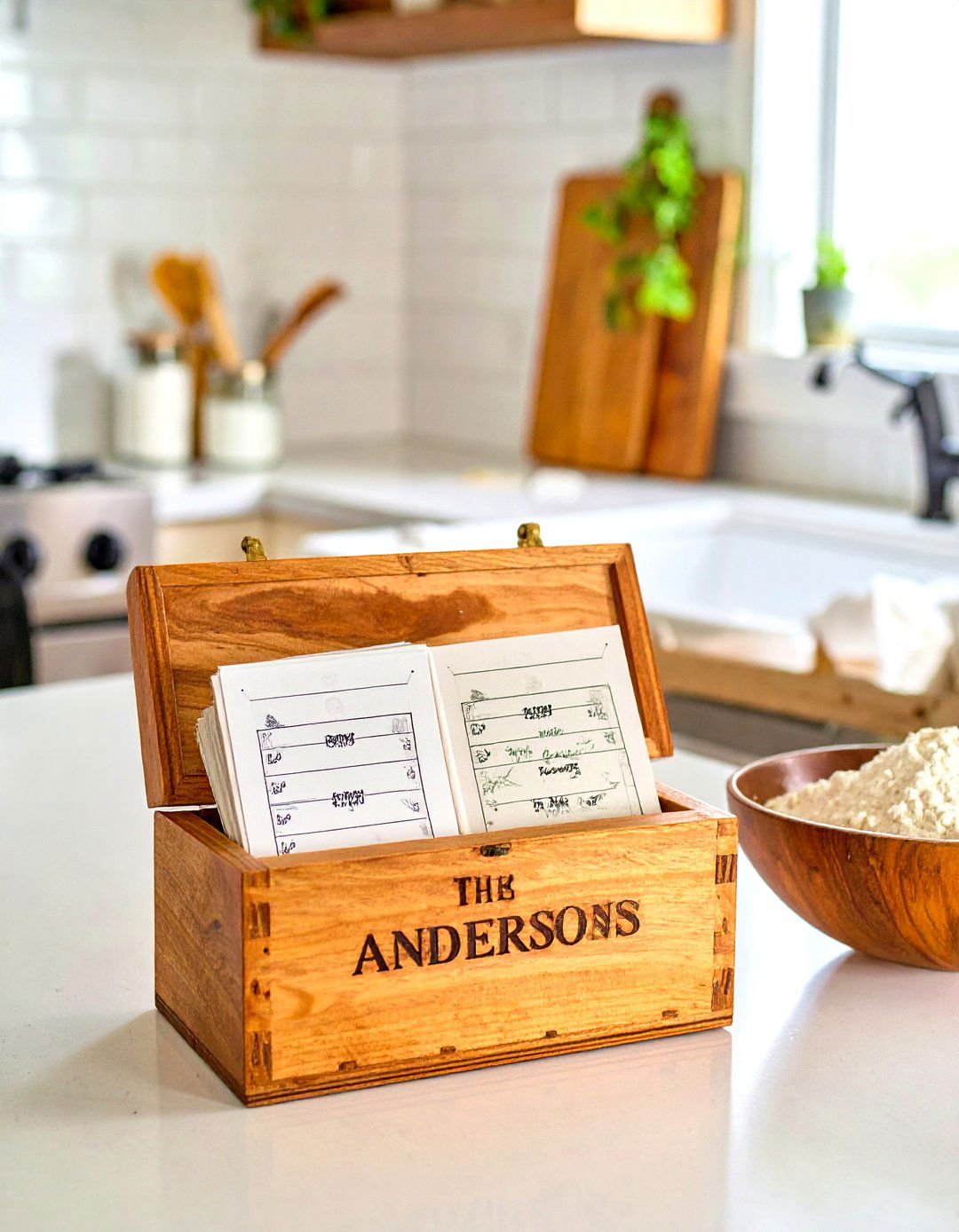 Personalized Recipe Box - 30 inexpensive bridal shower gift ideas