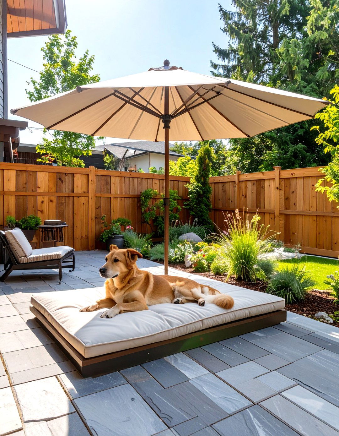 Pet Friendly Patio with Durable Surfaces - 30 outdoor patio design pictures ideas