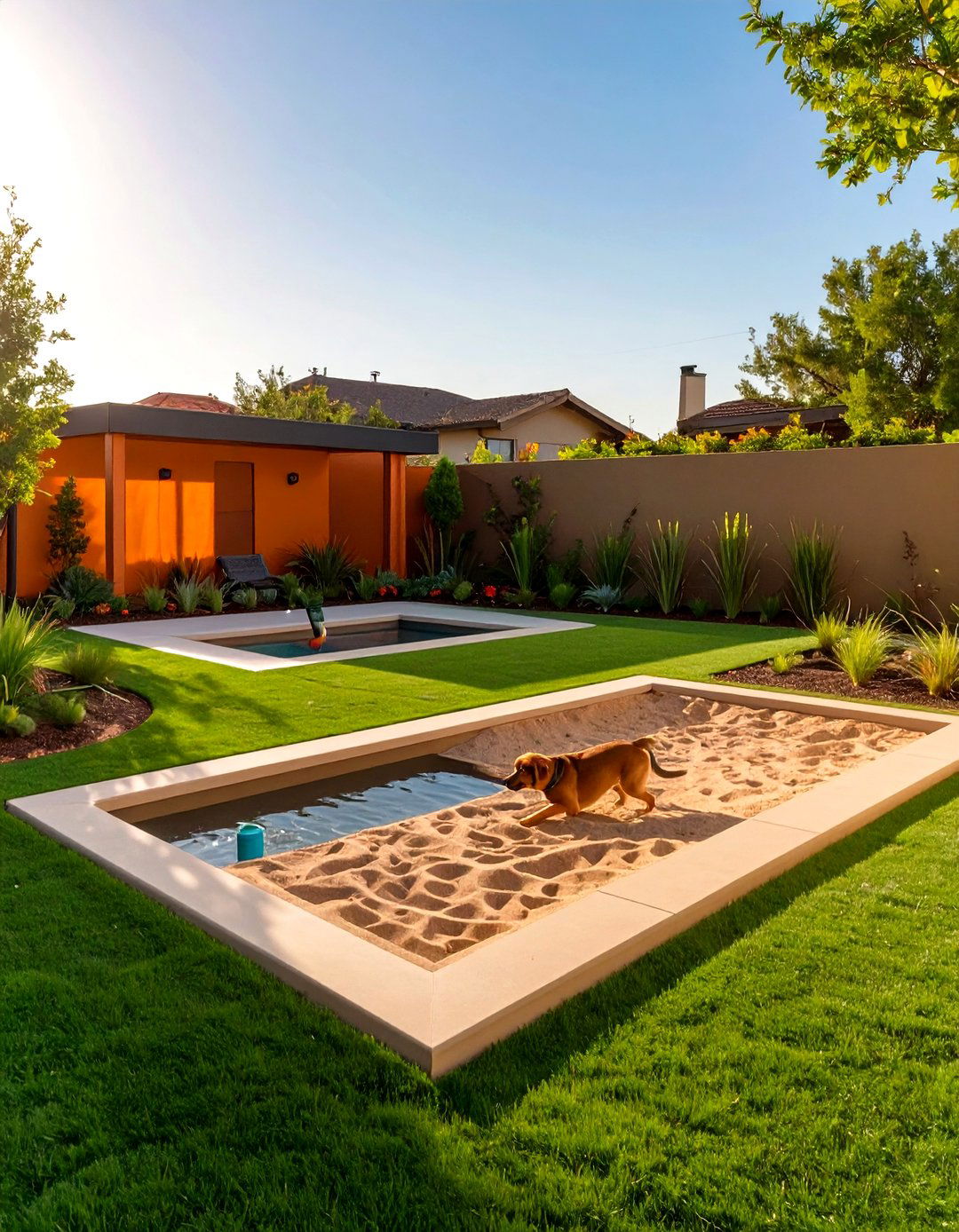 Pet Friendly Play Zone - 30 corner landscaping ideas