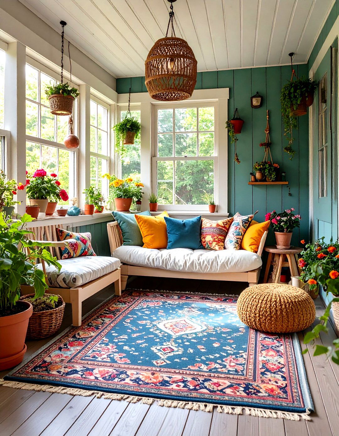 Pet Friendly Porch Paradise - 30 enclosed porch ideas on a budget