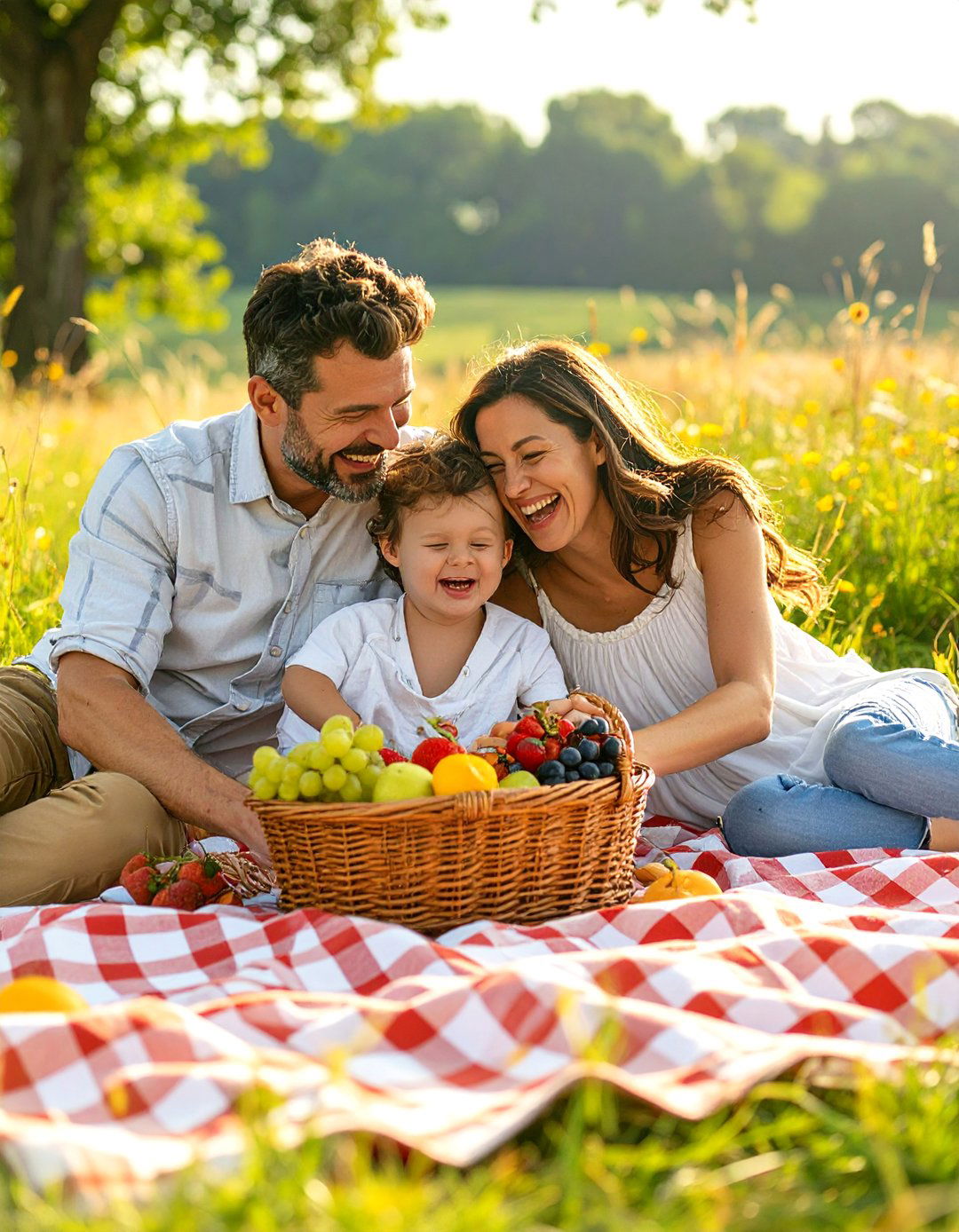 Picnic Blanket Family Gathering Photoshoot - 30 outdoor family photoshoot ideas