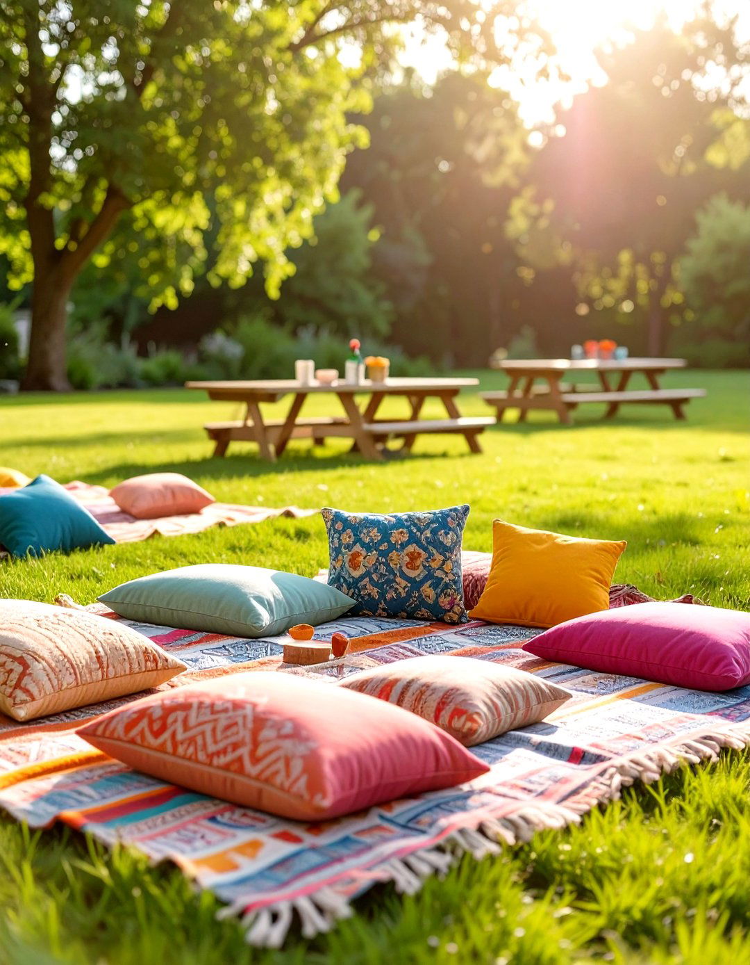Picnic Style Seating Arrangement - 30 outdoor graduation party ideas