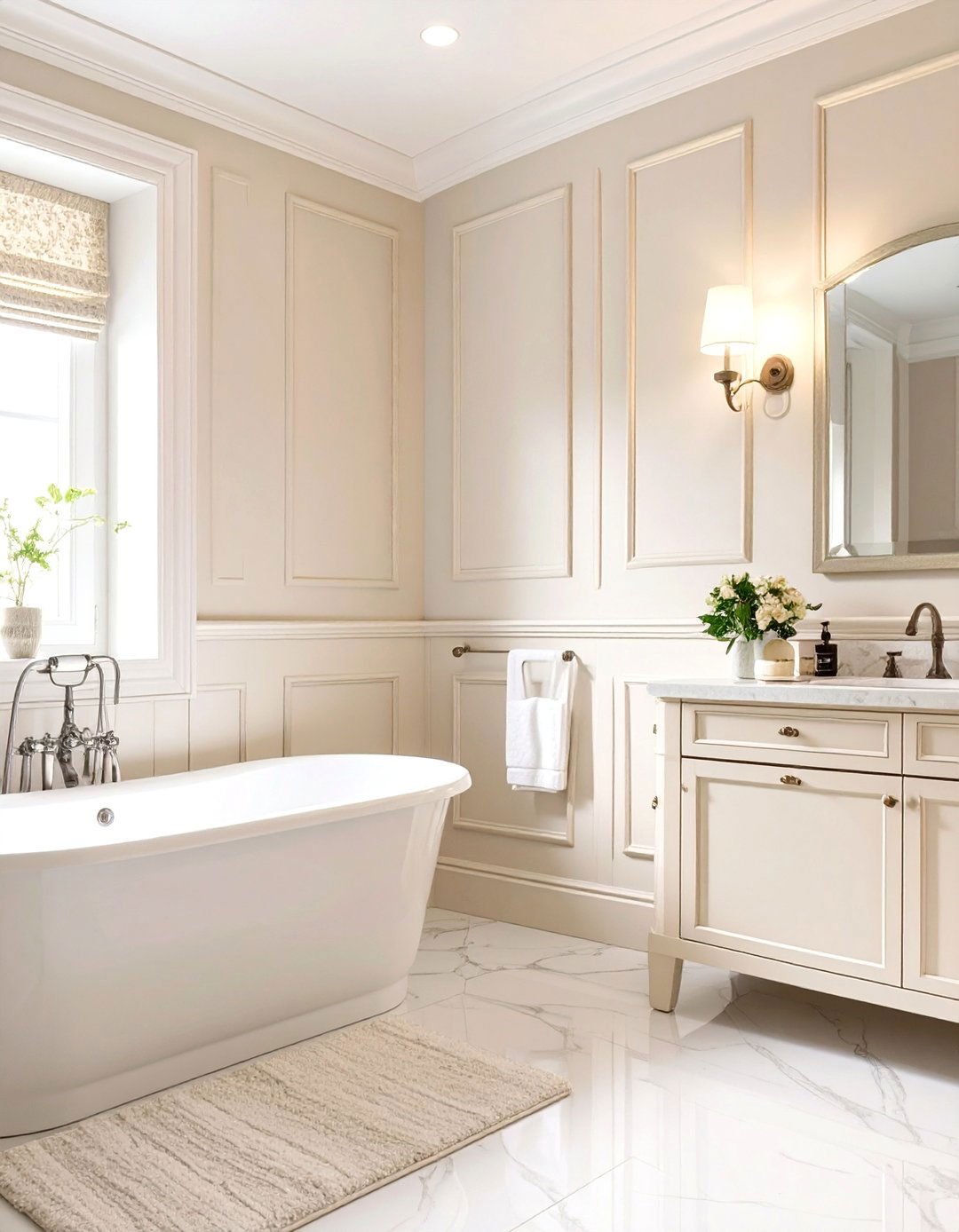 Picture Frame Moulding Wainscoting - 30 bathroom wainscoting ideas