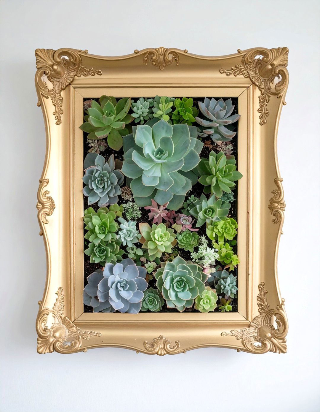 Picture Frame Succulent Garden - 30 succulent garden ideas