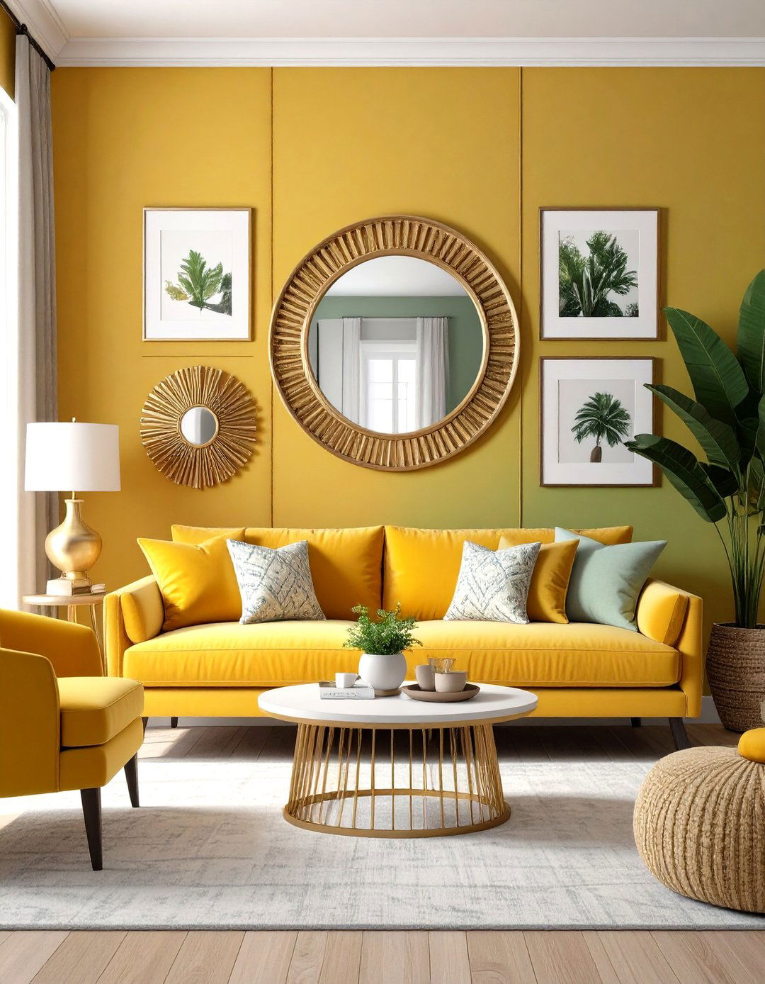 Picture Wall Incorporating Mirrors - 30 picture wall ideas for living room