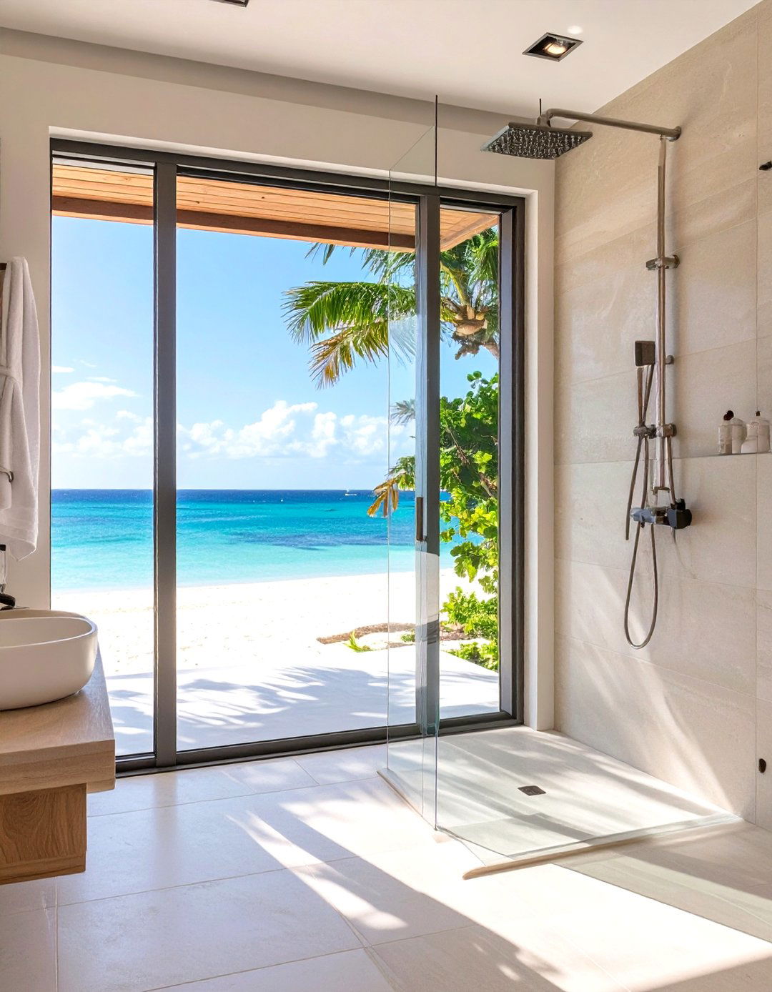 Picture Window in Shower - 30 window in shower ideas