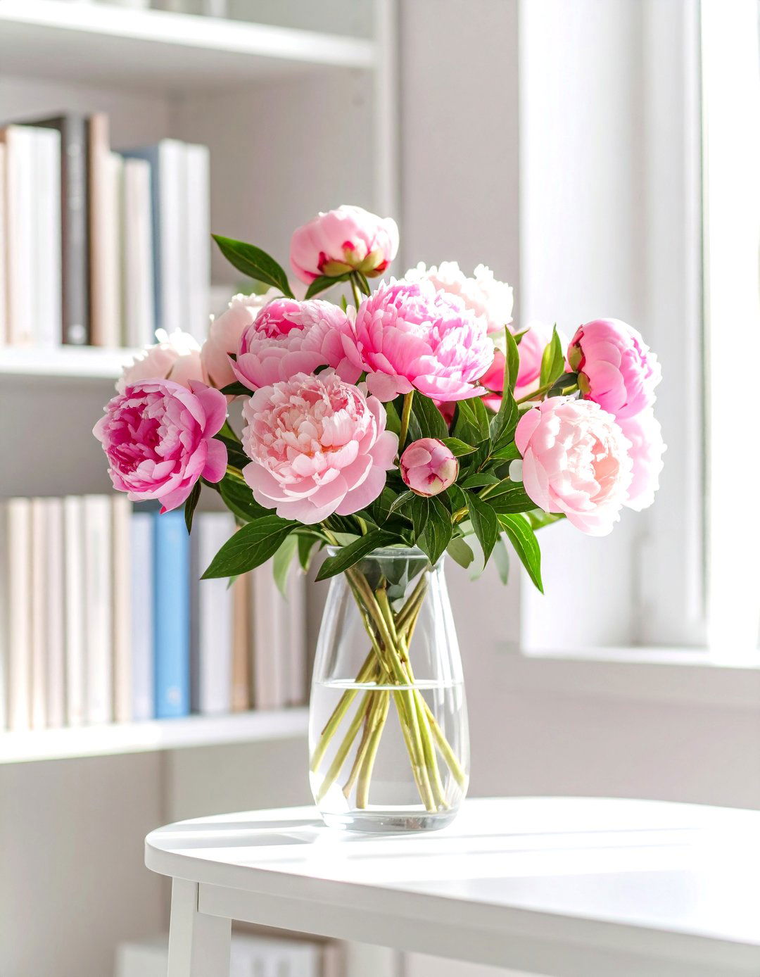 Pink Faux Peony Arrangement - 30 pink dorm room ideas